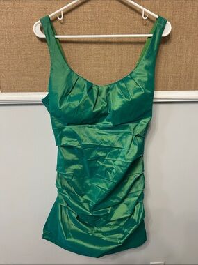 Signature by Sangria Emerald Green Party Dress